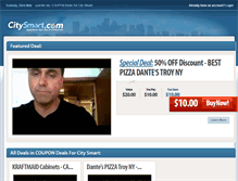 Tablet Screenshot of coupons.citysmart.com